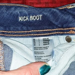American eagle kick boot super stretch jeans